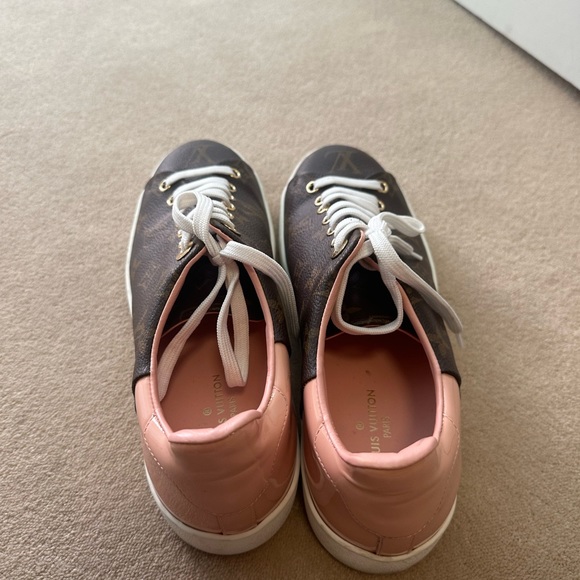 RARE Louis Vuitton pink & Monogram sneakers Pink size 40 worn twice Frontrow - Picture 5 of 8